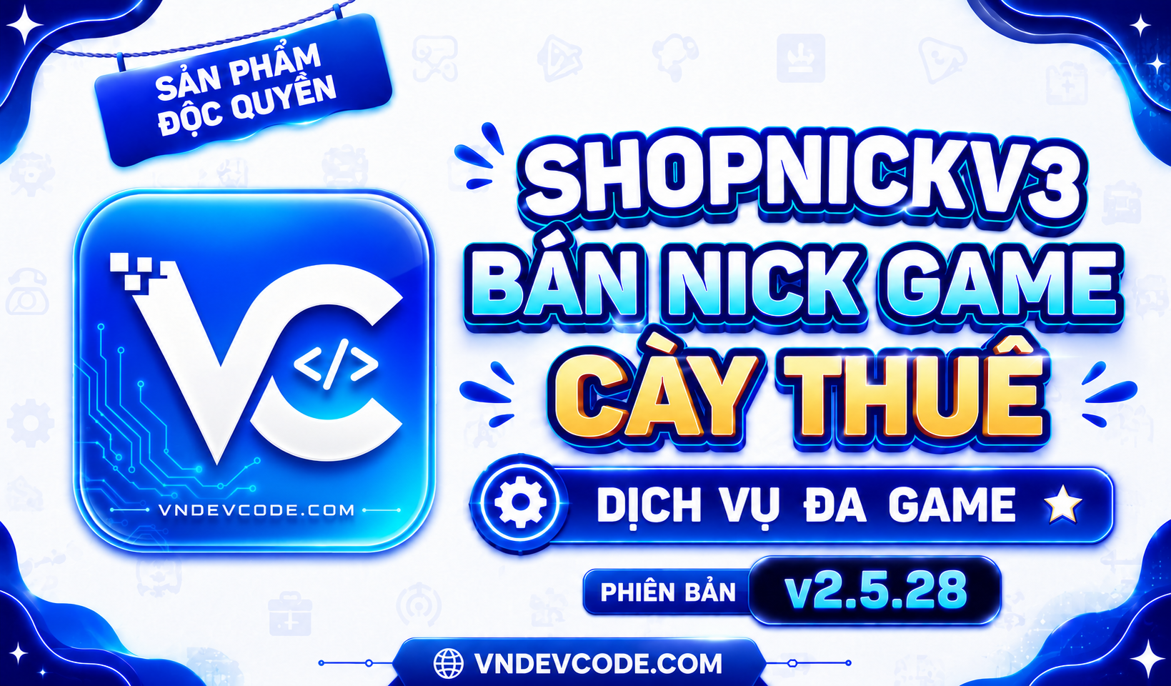 [SHOPNICKv3] Website bán nick game mới nhất 2.5.28