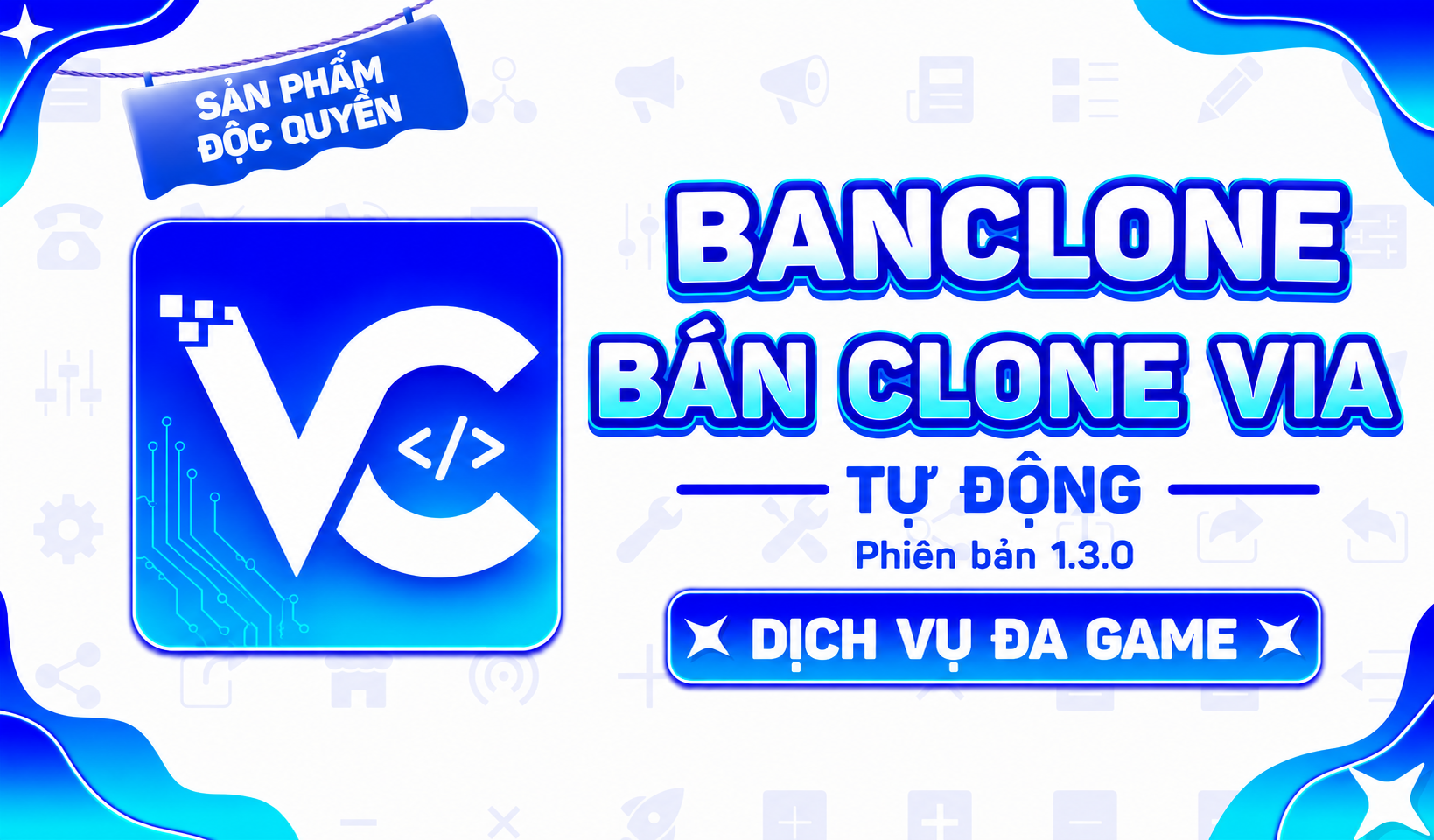 [BANCLONE] Thiết kế website bán clone, web bán nguyên liệu ads, mail, via, chat gpt v.v