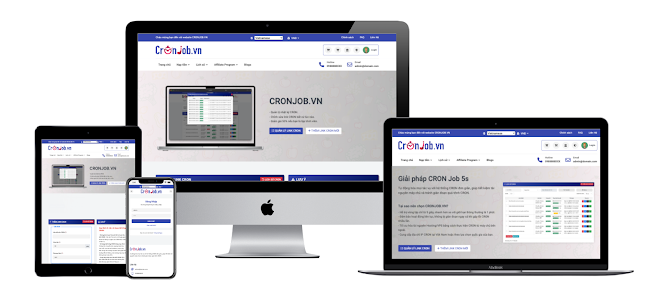 [CRONJOB] Thiết kế website quản lý và cho thuê CRON không giới hạn thời gian